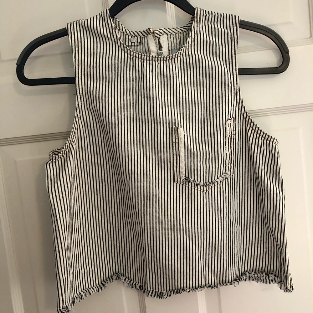 Alexander Wang striped crop top